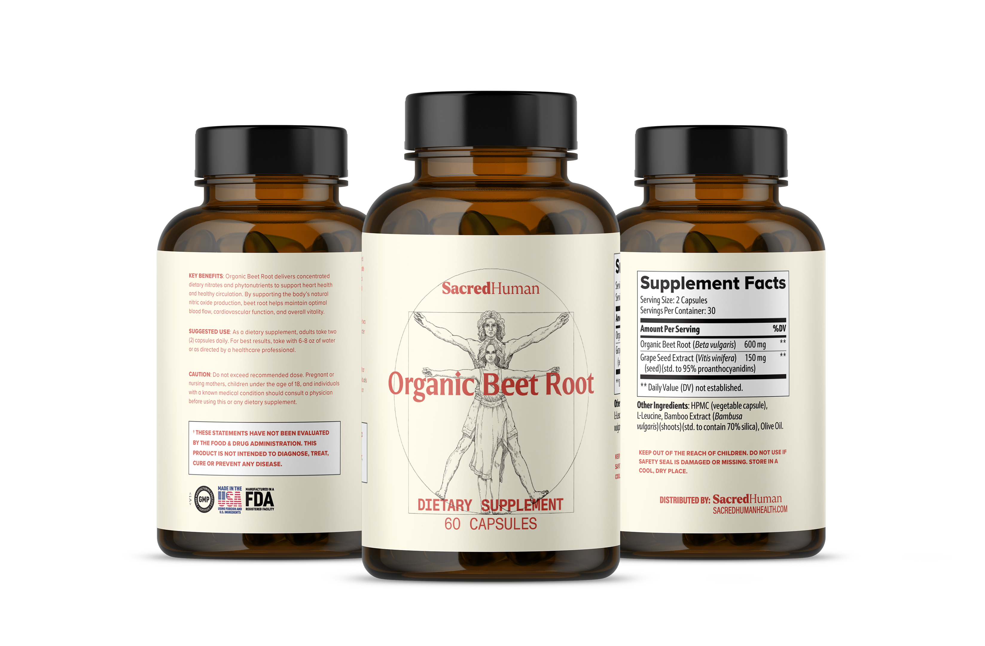SacredHuman Organic Beet Root