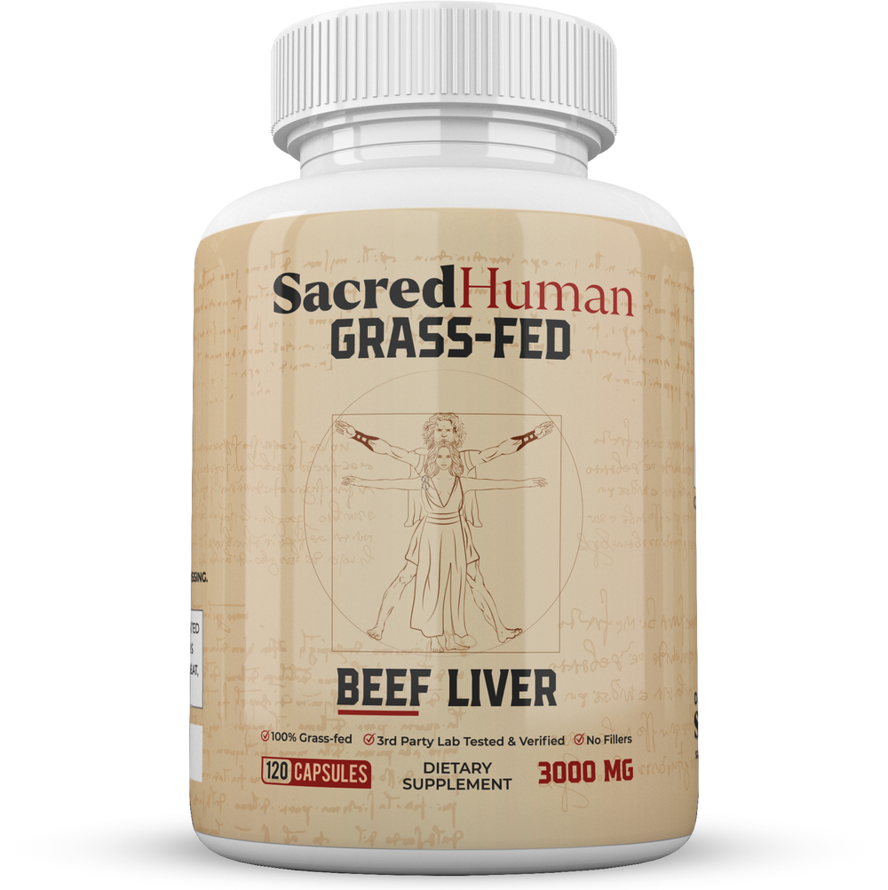 Scarded Human 100% Grass-Fed Beef Liver Capsules | Sacred Human Health