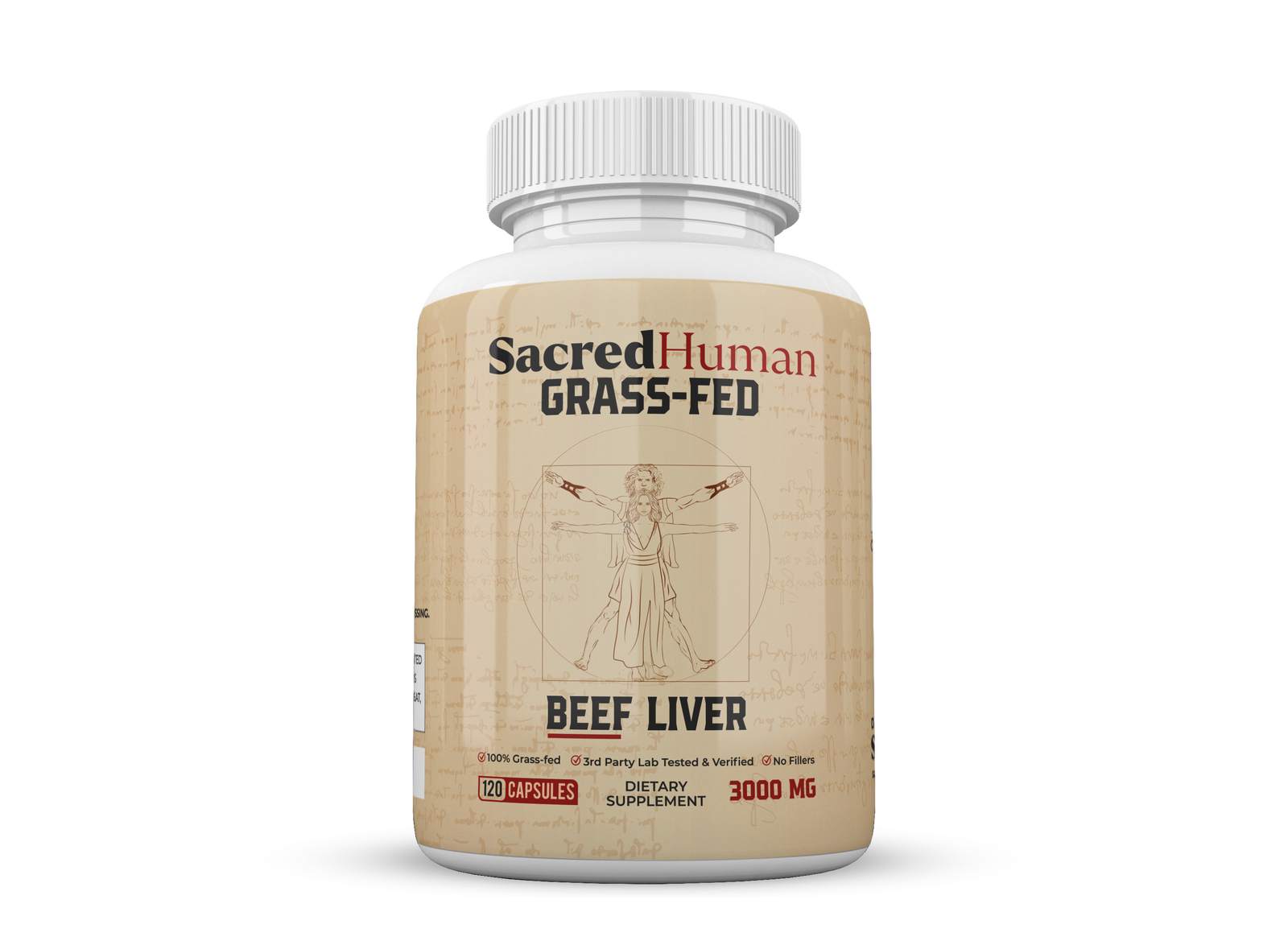 SacredHuman Grass Fed Beef Liver