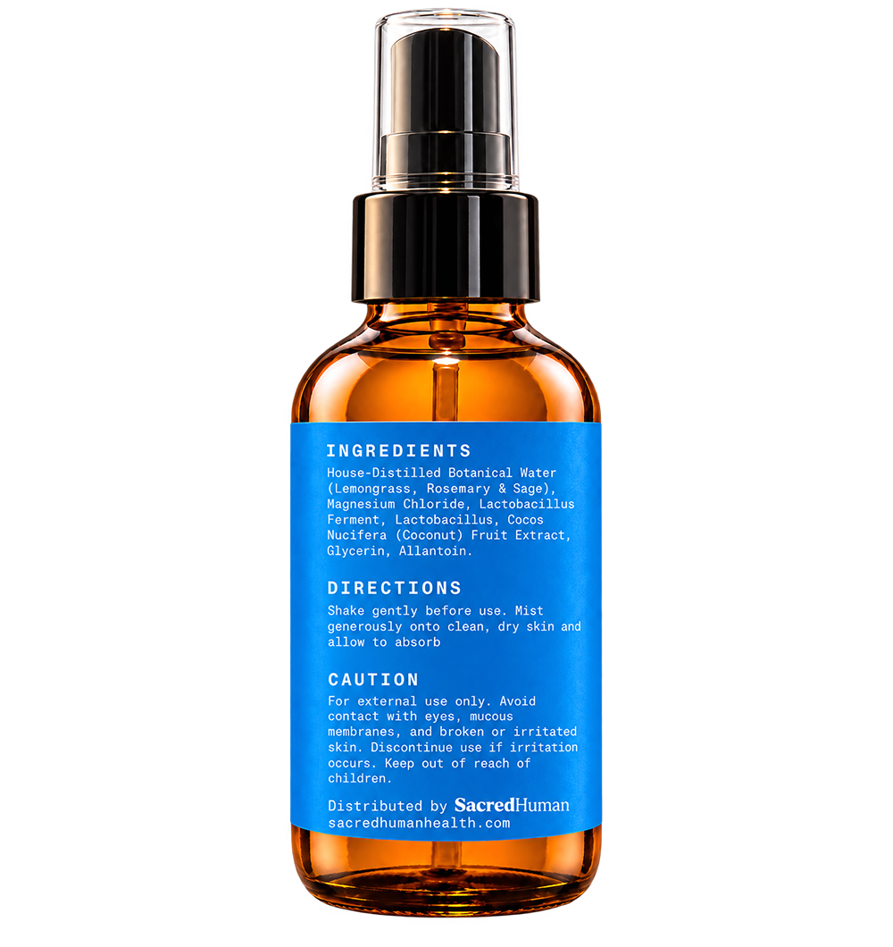 SacredHuman Botanical Magnesium Body Spray